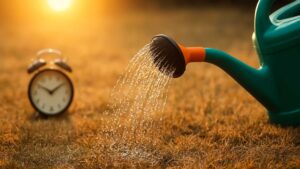 Kiedy nie należy podlewać trawnika? Musisz o tym wiedzieć. | fot. Kamil w Ogrodzie