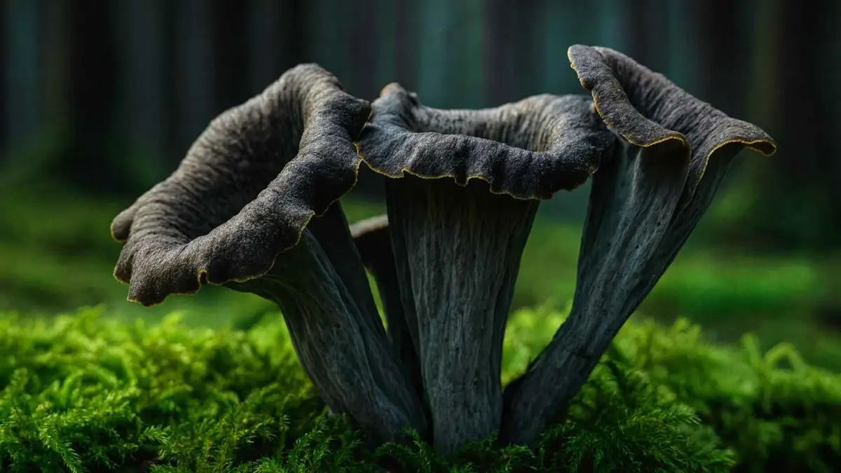 Lejkowiec dęty – Craterellus cornucopioides – opis i występowanie Lejkowiec dęty – Craterellus cornucopioides – opis i występowanie