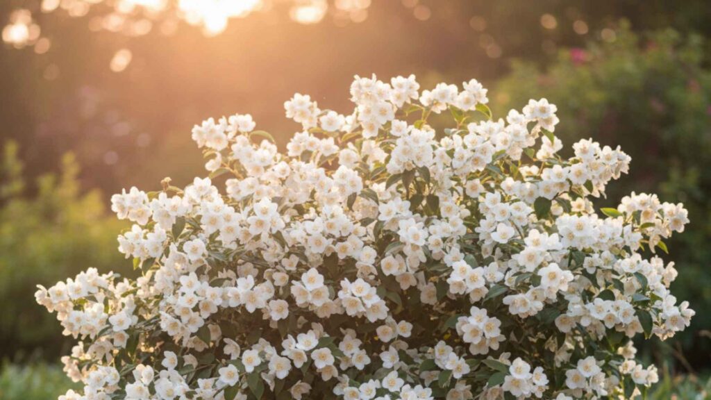 Jaśminowiec wonny (Philadelphus coronarius) | foto. Kamil w Ogrodzie