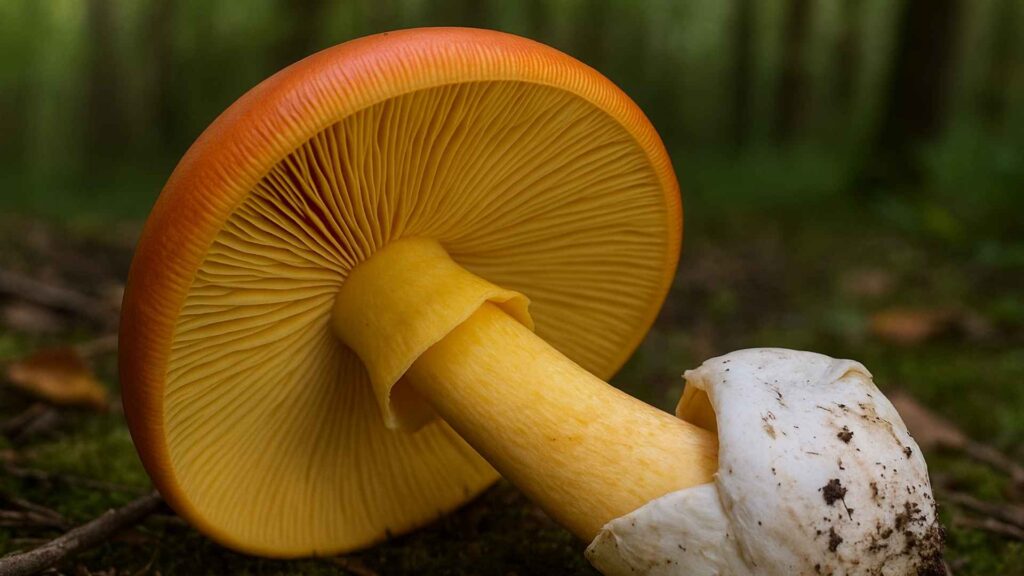 Muchomor cesarski – Amanita caesarea – opis i występowanie | foto. Kamil w Ogrodzie