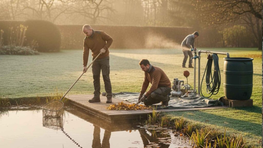Przygotowanie oczka wodnego w ogrodzie do zimy | foto. Kamil w Ogrodzie