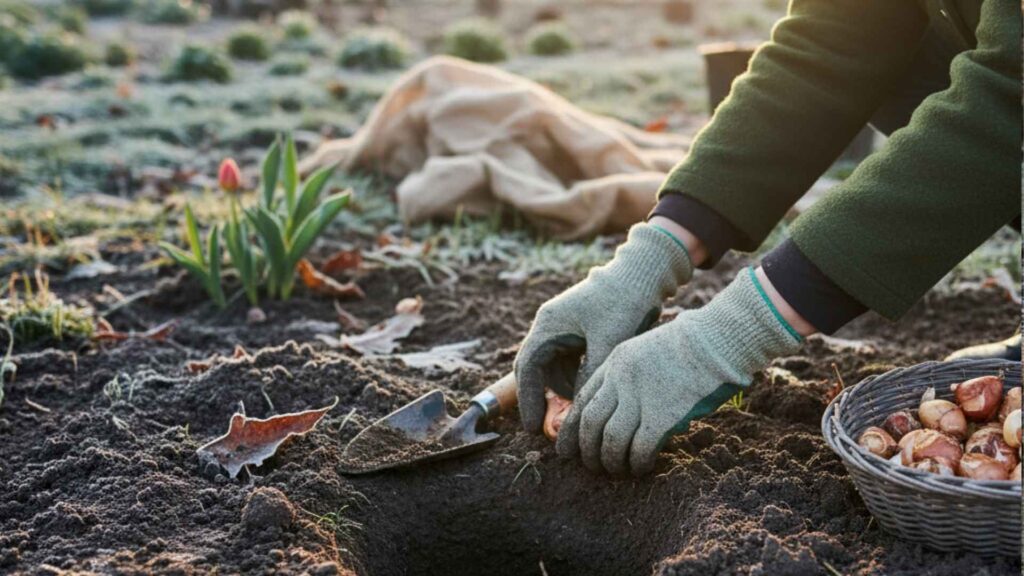 Sadzenie cebulek kwiatów w listopadzie | foto. Kamil w Ogrodzie