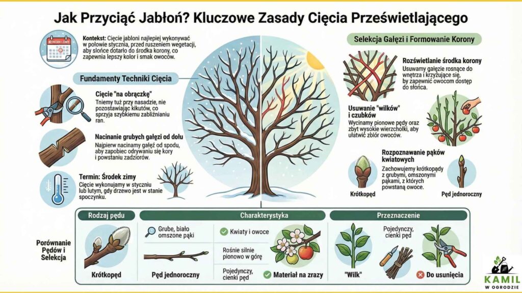 Jak przycinać jabłoń zimą? Kompletny poradnik dla działkowca – krok po kroku | foto. Kamil w Ogrodzie