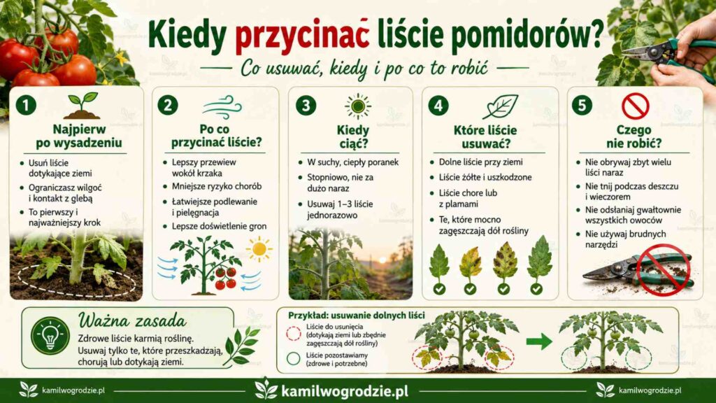 Kiedy i jak przycinać liście pomidorów? | foto. Kamil w ogrodzie