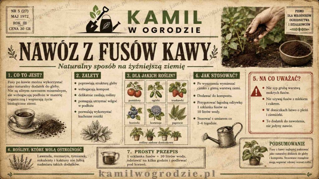 Nawóz z fusów kawy. Nie wyrzucaj ich do kosza, bo w ogrodzie mogą zrobić dużo dobrego | foto. Kamil w Ogrodzie
