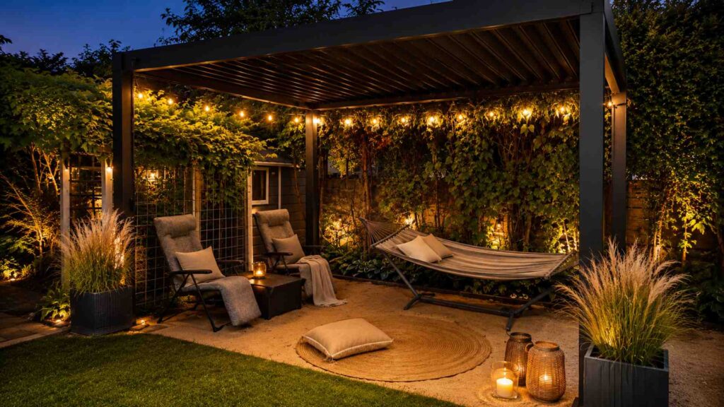 Pergola Aluminiowa NEO IRON 3x4m od marki LUSTAN spełniła moje najśmielsze oczekiwania. | foto. Kamil w Ogrodzie