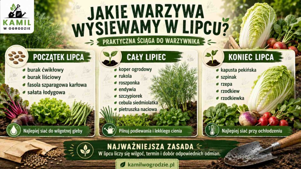 Co wysiewamy w lipcu? Warzywa, zioła i kwiaty do siewu latem