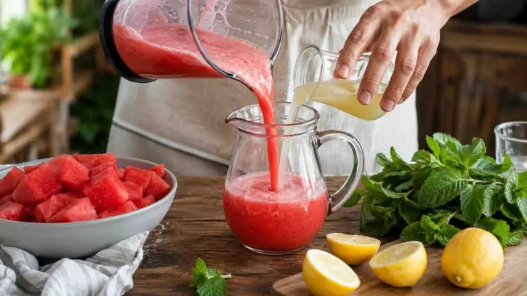 Lemoniada z arbuza – domowy przepis krok po kroku | foto. Kamil w Ogrodzie