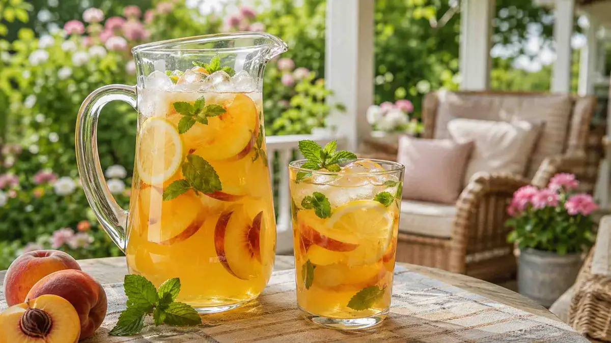 Lemoniada z brzoskwiń – domowy przepis krok po kroku