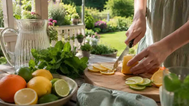 Lemoniada z cytrusów i mięty – prosty przepis krok po kroku | foto. Kamil w Ogrodzie