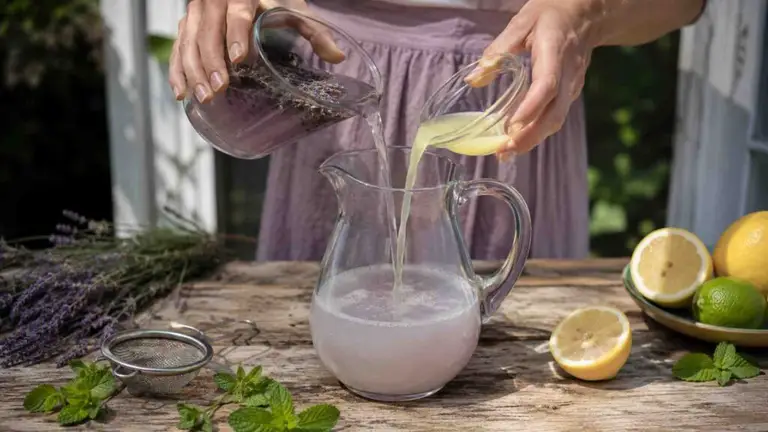 Lemoniada z lawendy – domowy przepis krok po kroku | foto. Kamil w Ogrodzie