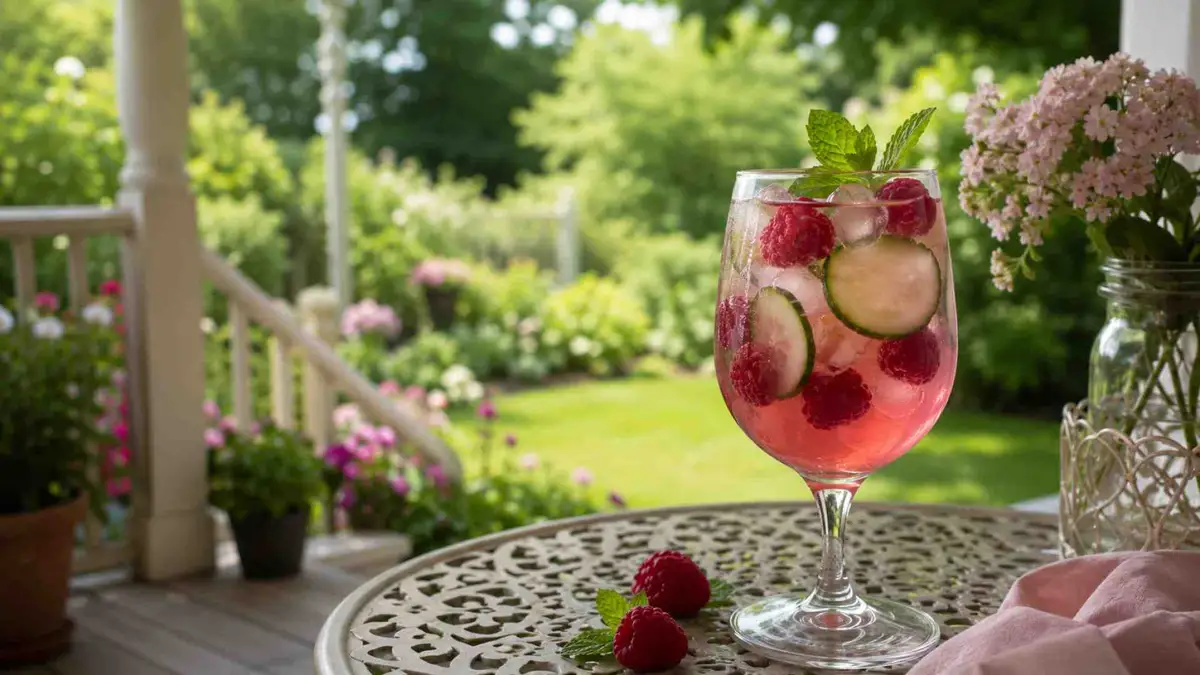 Lemoniada z malin i ogórka krok po kroku - gotowy przepis