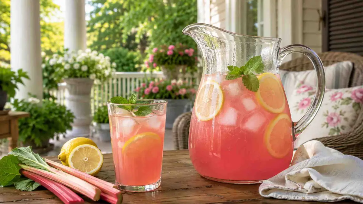 Lemoniada z rabarbaru – domowy przepis krok po kroku