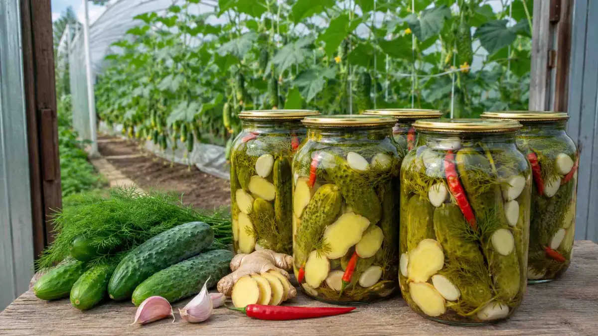 Ogórki kiszone z imbirem na ostro – przepis krok po kroku Ogórki kiszone z imbirem na ostro – przepis krok po kroku