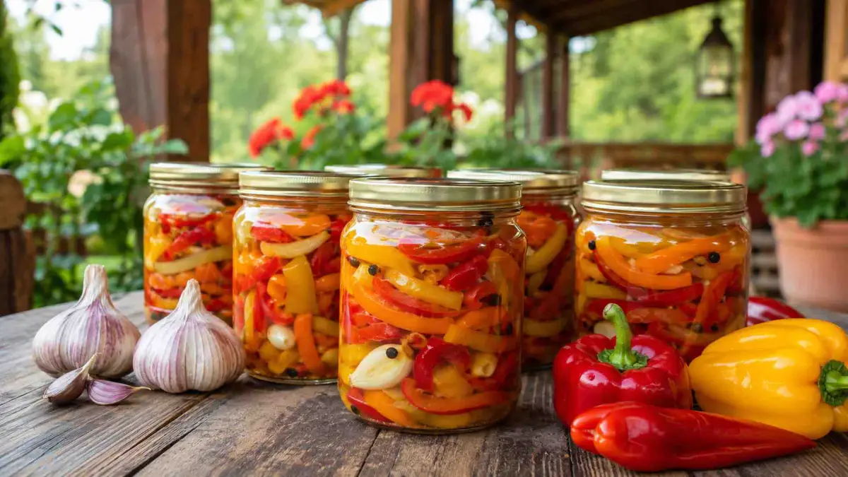 Słodko-kwaśna papryka w zalewie. Domowy przepis krok po kroku. Słodko-kwaśna papryka w zalewie. Domowy przepis krok po kroku.