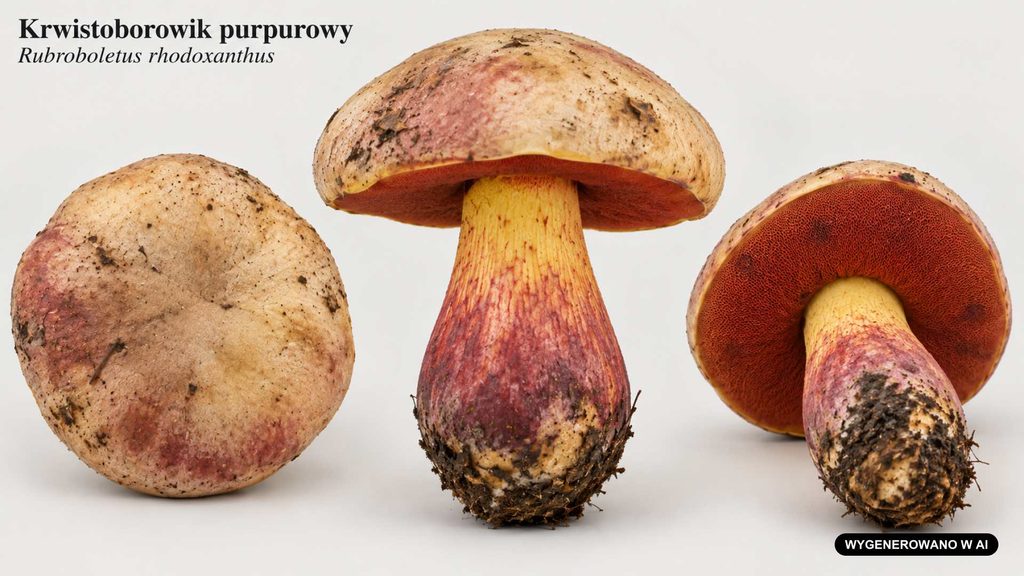 Krwistoborowik purpurowy | foto. AI