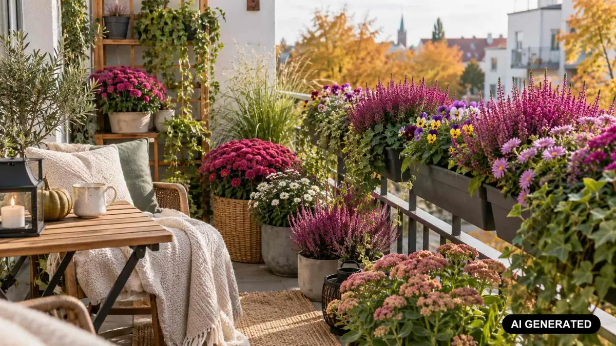 Jakie kwiaty na balkon we wrześniu? Te rośliny zastąpią letnie pelargonie i będą zdobić balkon jesienią