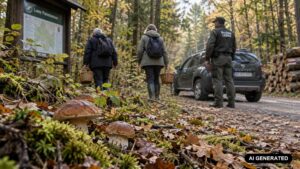 Jedziesz na grzyby? Od 14 września ruszają wzmożone kontrole w polskich lasach. Sprawdź, za co możesz dostać mandat | foto. AI