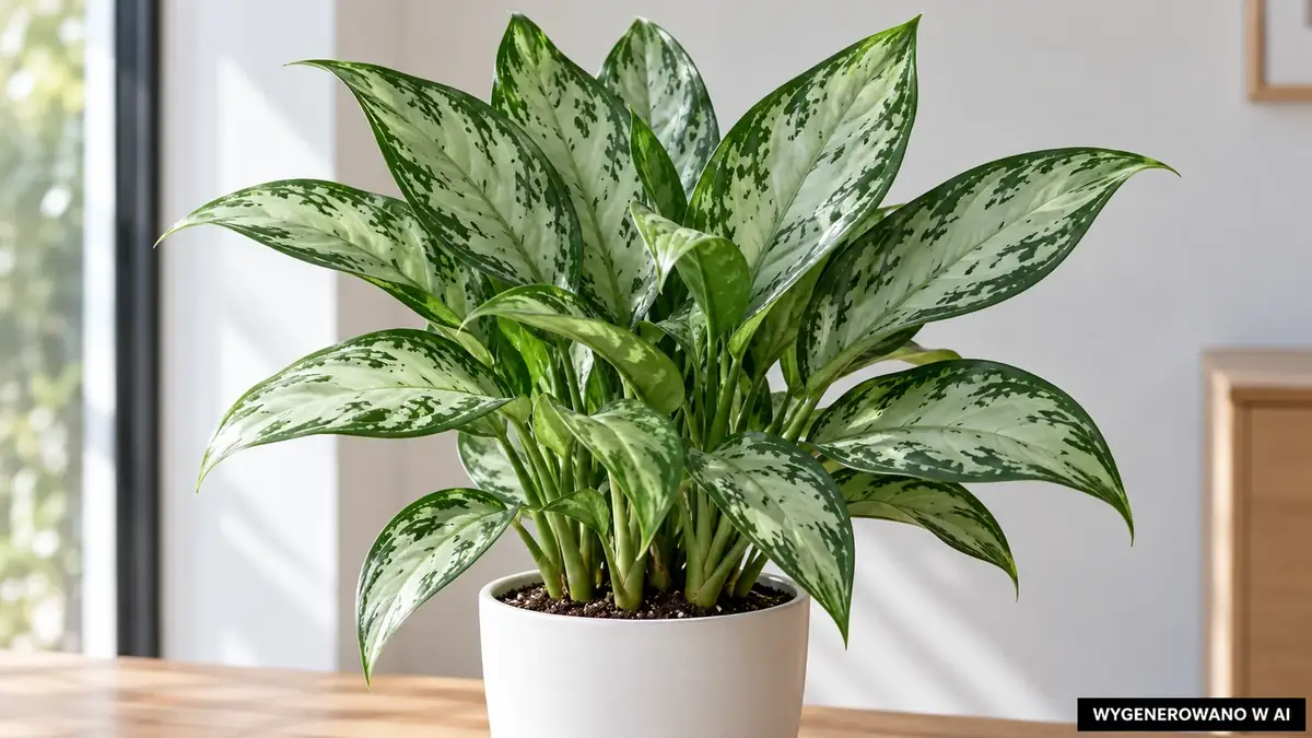 Aglaonema. Ilustracja wygenerowana w AI. Aglaonema (Aglaonema) - pielęgnacja, podlewanie, nawożenie i wybór odmiany