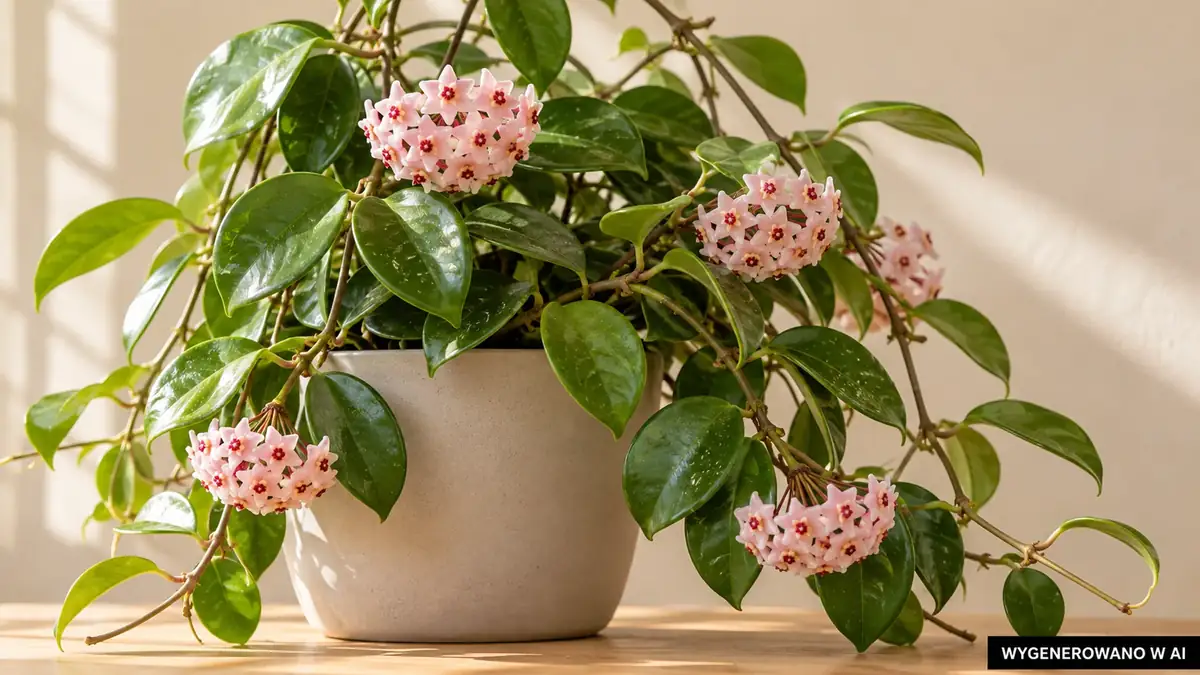 Hoja różowa (Hoya carnosa) - pielęgnacja, podlewanie, nawożenie i kwitnienie