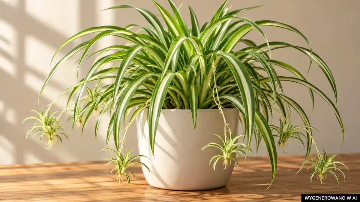 Zielistka Sternberga (Chlorophytum comosum) - pielęgnacja, podlewanie i nawożenie